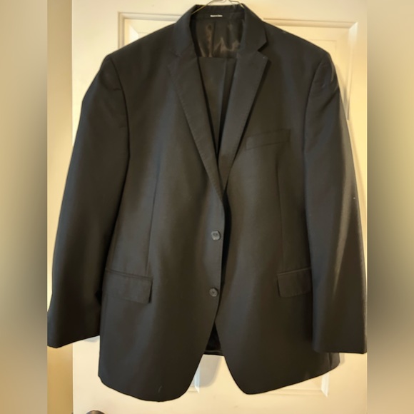 Apt. 9 Suits & Blazers Mens Apt 9 Black Suit With Fine Pinstriping